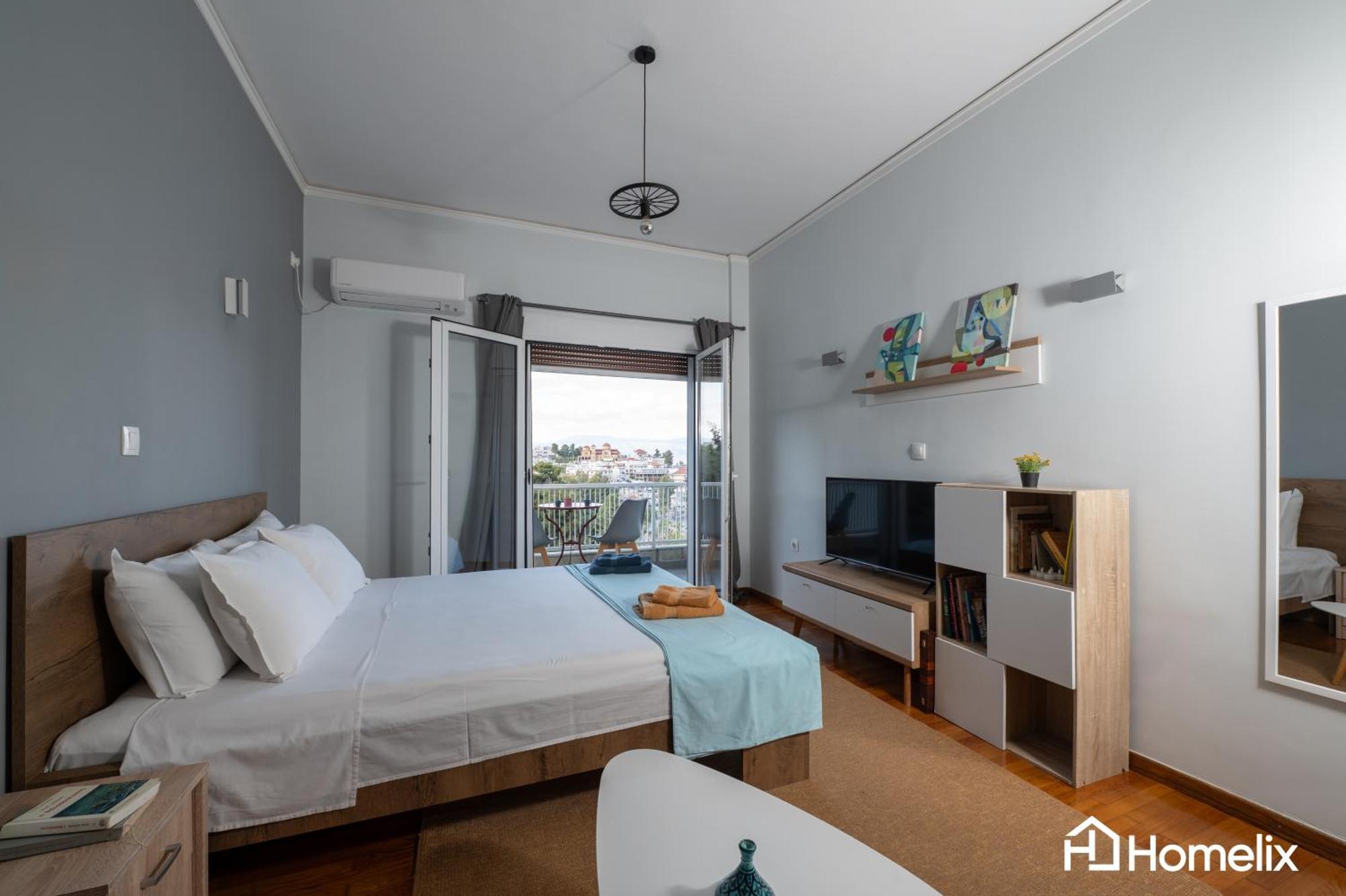 30M² Cosy Studio With Panoramic Sea View Chalkida Bagian luar foto