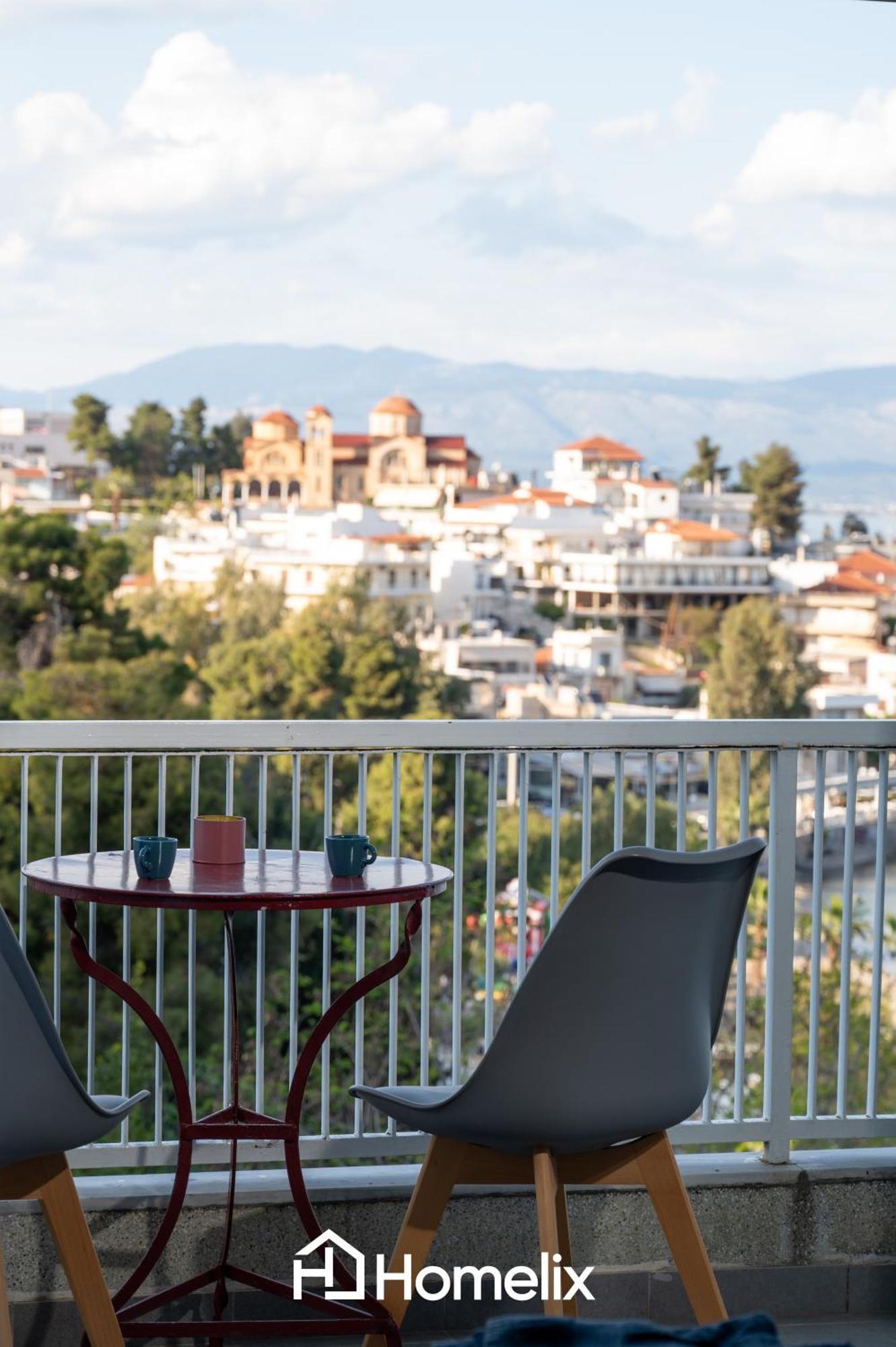 30M² Cosy Studio With Panoramic Sea View Chalkida Bagian luar foto